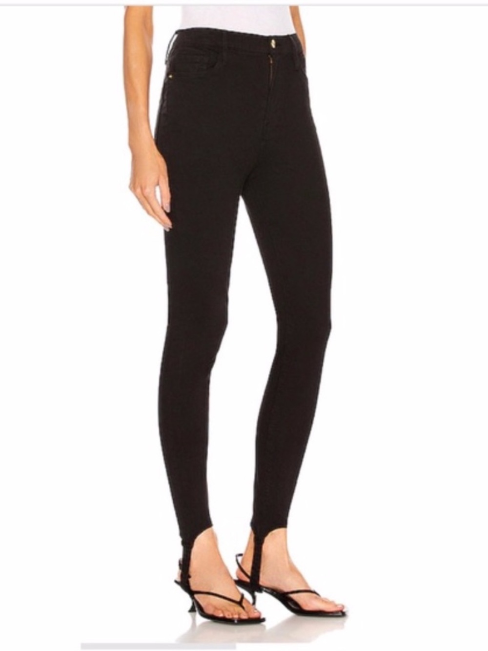 NWT Frame Le Pixi Ali High Rise Cigarette Stirrup Jean